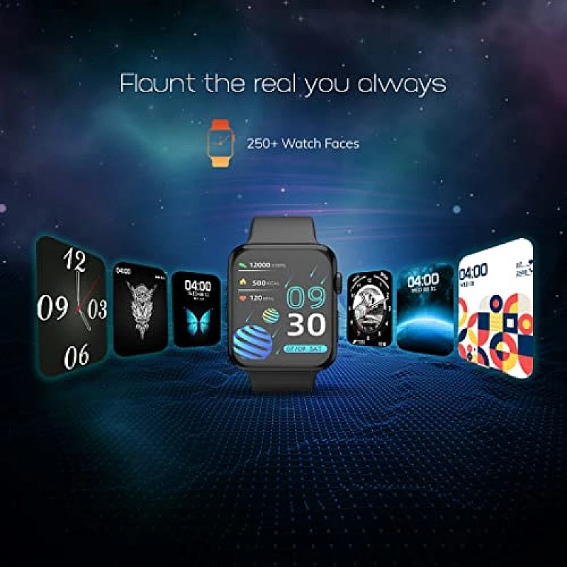 WRISTIO 2 Smartwatch, 1.9" Industry-Leading HD Display, BT Calling, Upto 30 Days Standby Time, Wireless Charging, Rotating Crown, Split Screen, Water Resistant, AI-Enabled Health Monitor, Black WRISTIO 2 Smartwatch, 1.9" Industry-Leading HD Display, BT Calling, Upto 30 Days Standby Time, Wireless Charging, Rotating Crown, Split Screen, Water Resistant, AI-Enabled Health Monitor, Black