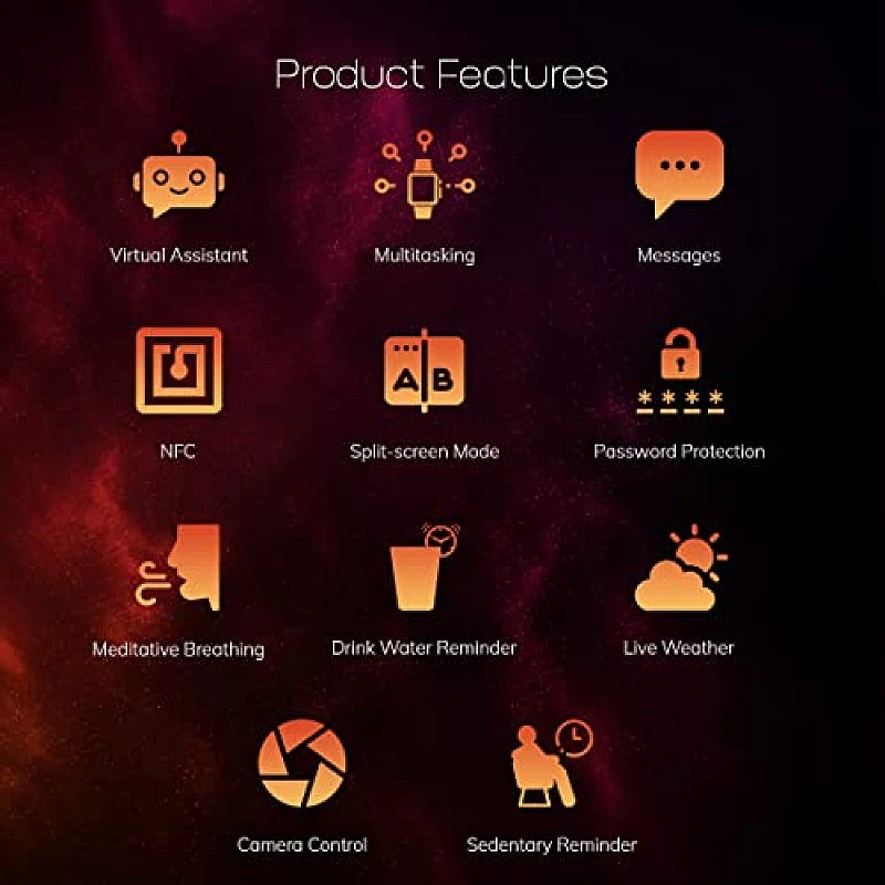 WRISTIO 2 Smartwatch, 1.9" Industry-Leading HD Display, BT Calling, Upto 30 Days Standby Time, Wireless Charging, Rotating Crown, Split Screen, Water Resistant, AI-Enabled Health Monitor, Black WRISTIO 2 Smartwatch, 1.9" Industry-Leading HD Display, BT Calling, Upto 30 Days Standby Time, Wireless Charging, Rotating Crown, Split Screen, Water Resistant, AI-Enabled Health Monitor, Black