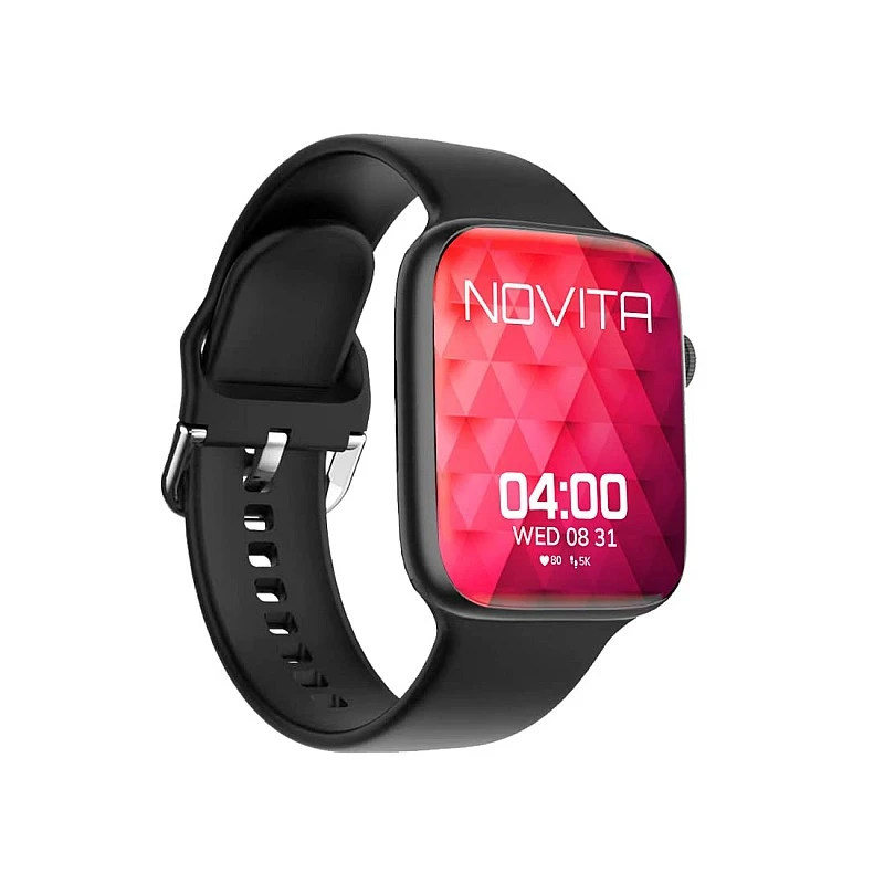 WRISTIO 2 Smartwatch, 1.9" Industry-Leading HD Display, BT Calling, Upto 30 Days Standby Time, Wireless Charging, Rotating Crown, Split Screen, Water Resistant, AI-Enabled Health Monitor, Black WRISTIO 2 Smartwatch, 1.9" Industry-Leading HD Display, BT Calling, Upto 30 Days Standby Time, Wireless Charging, Rotating Crown, Split Screen, Water Resistant, AI-Enabled Health Monitor, Black