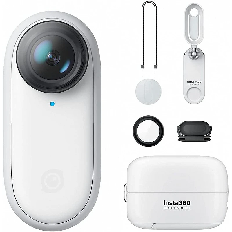 insta360 GO2 Small Action Camera, Weighs 27 g, Waterproof Upto 4 Meters, Image Stabilization, (2.54/5.8cm) Sensor (32GB Memory) insta360 GO2 Small Action Camera, Weighs 27 g, Waterproof Upto 4 Meters, Image Stabilization, (2.54/5.8cm) Sensor (32GB Memory)