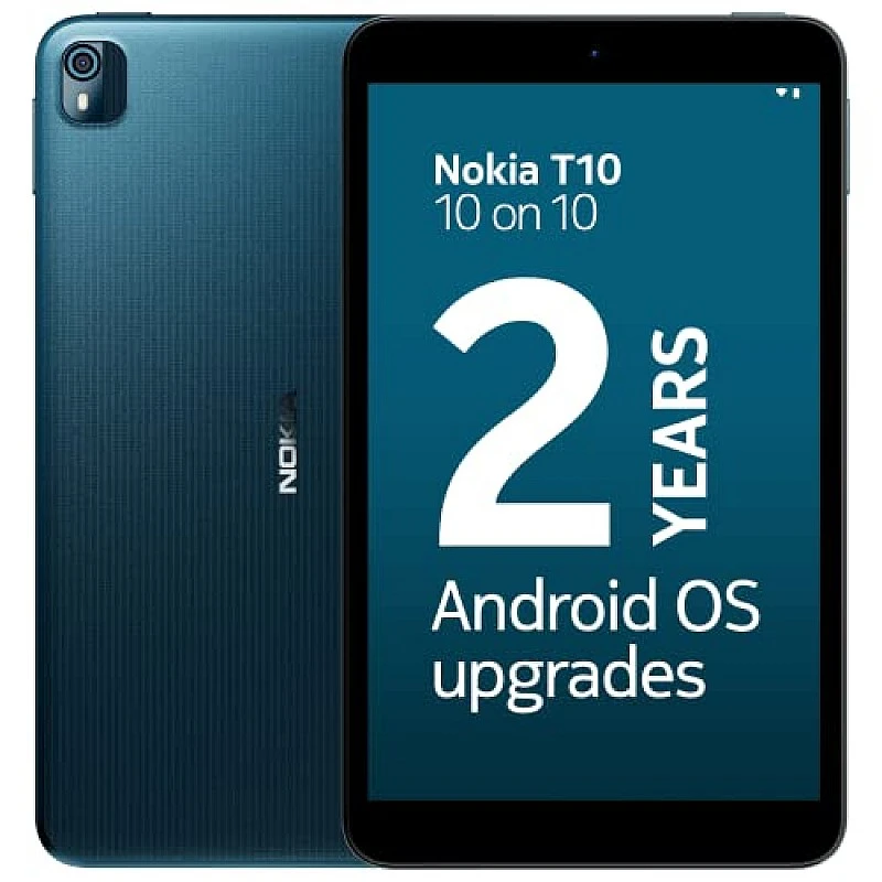 Nokia T10 Android 12 Tablets with 8 HD Display, 8MP Rear Camera, Blue Nokia T10 Android 12 Tablets with 8 HD Display, 8MP Rear Camera, Blue