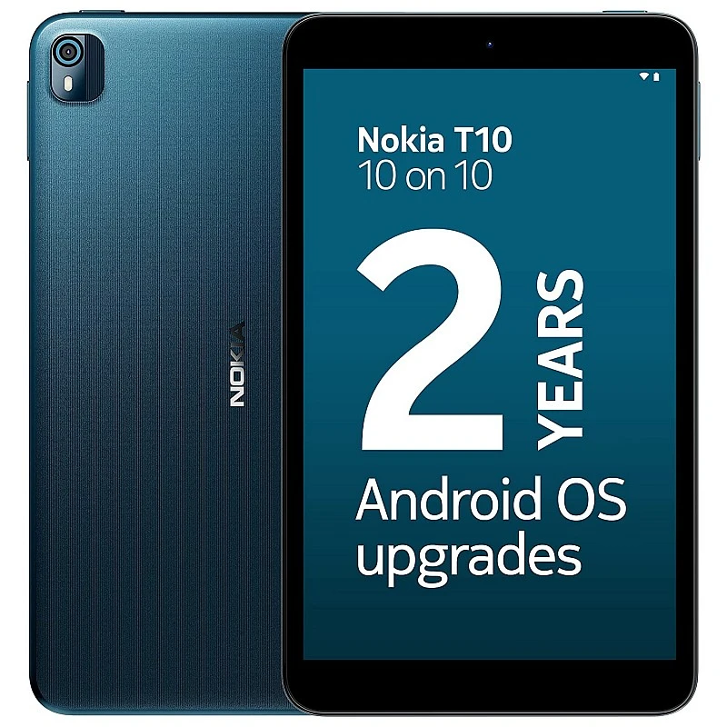Nokia T10 Android 12 Tablets with 8 HD Display, 8MP Rear Camera, Blue Nokia T10 Android 12 Tablets with 8 HD Display, 8MP Rear Camera, Blue