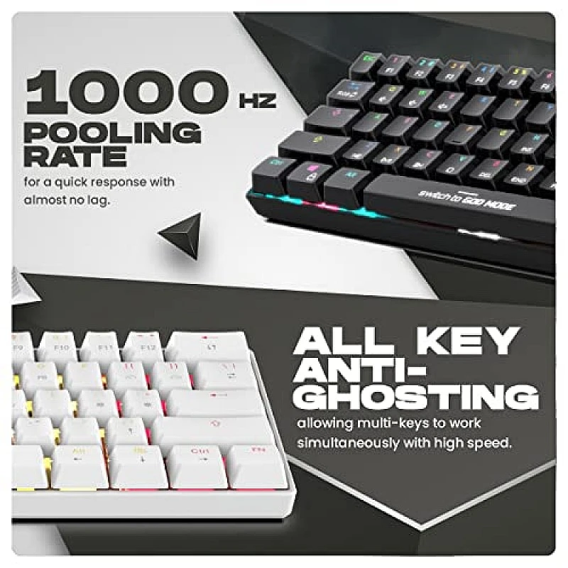 Cosmic Byte CB-GK-32 Themis 61 Key Mechanical Per Key RGB Gaming Keyboard Red Switches Black Cosmic Byte CB-GK-32 Themis 61 Key Mechanical Per Key RGB Gaming Keyboard Red Switches Black