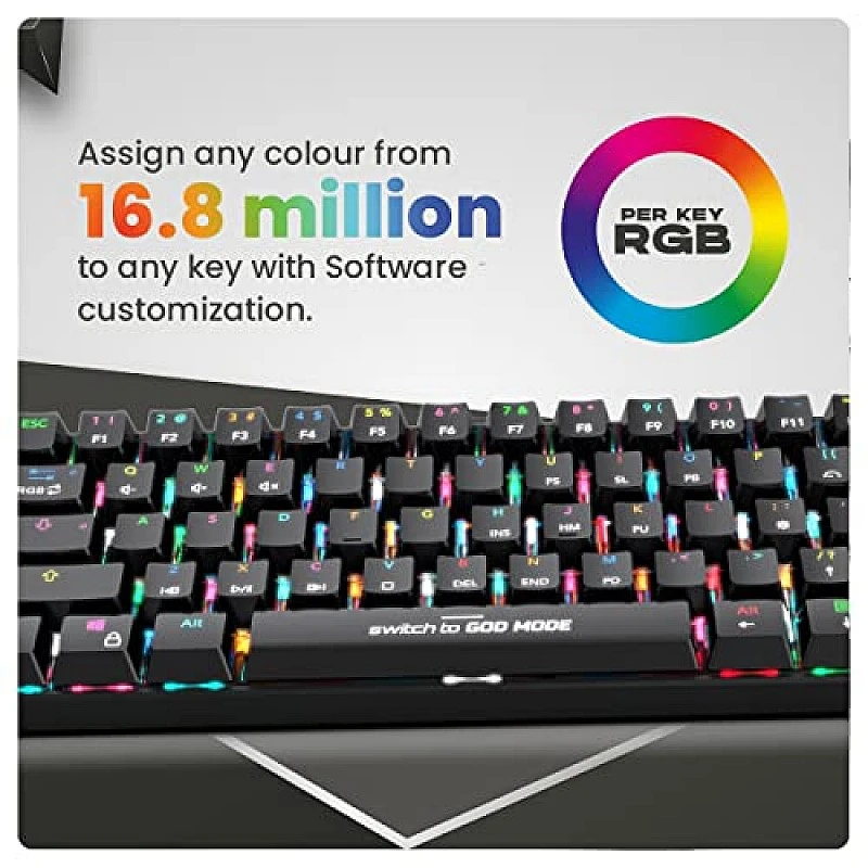 Cosmic Byte CB-GK-32 Themis 61 Key Mechanical Per Key RGB Gaming Keyboard Red Switches Black Cosmic Byte CB-GK-32 Themis 61 Key Mechanical Per Key RGB Gaming Keyboard Red Switches Black