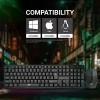 Ant Value FKBRI03 / Auto-Stand-by, Silent Keys, 8 hot Keys Keyboard and Mouse Set Wireless Desktop Keyboard (Black)