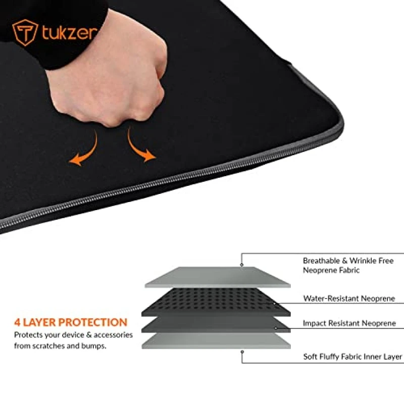 Tukzer Amazon Fire 7-inch Kindle Sleeve Case Cover Pouch Lightweight Easy to Carry (Black) Tukzer Amazon Fire 7-inch Kindle Sleeve Case Cover Pouch Lightweight Easy to Carry (Black)