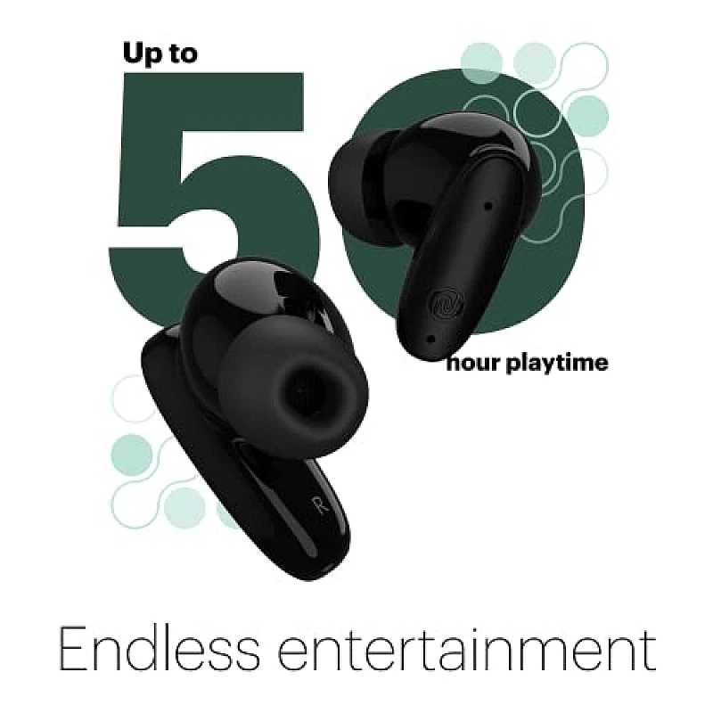 Noise Buds Connect Truly Wireless in Ear Earbuds with 50H Playtime, Quad Mic with ENC, Instacharge (Carbon Black) Noise Buds Connect Truly Wireless in Ear Earbuds with 50H Playtime, Quad Mic with ENC, Instacharge (Carbon Black)