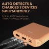 Duracell 20000 MAH Slimmest Power Bank with 1 Type C PD and 2 USB A Port, 22.5W Fast Charging Portable Charger to Charges 3 Devices Simultaneously 
