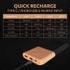 Duracell 20000 MAH Slimmest Power Bank with 1 Type C PD and 2 USB A Port, 22.5W Fast Charging Portable Charger to Charges 3 Devices Simultaneously 