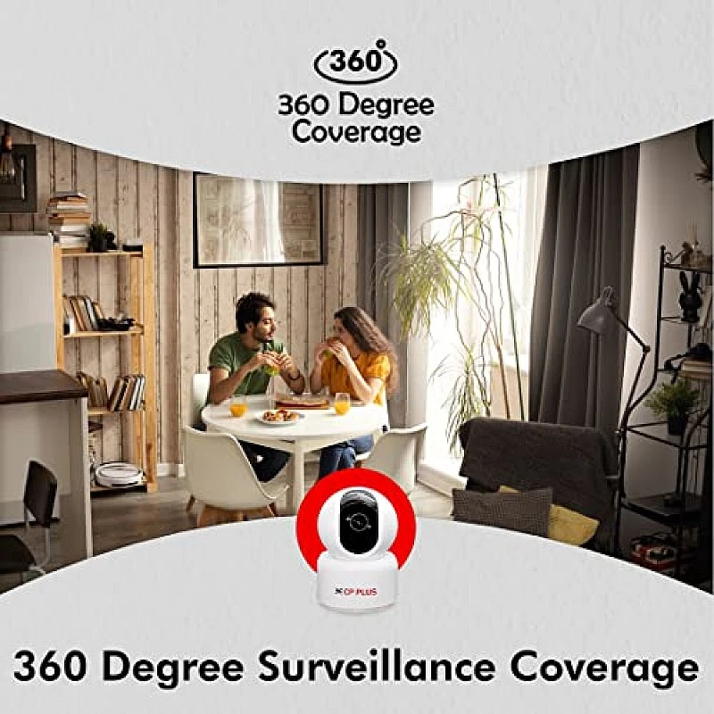 CP PLUS 3 MP Full HD Smart Wi-fi CCTV Camera | 360° Pan & Tilt | View And Talk- CP-E35A CP PLUS 3 MP Full HD Smart Wi-fi CCTV Camera | 360° Pan & Tilt | View And Talk- CP-E35A