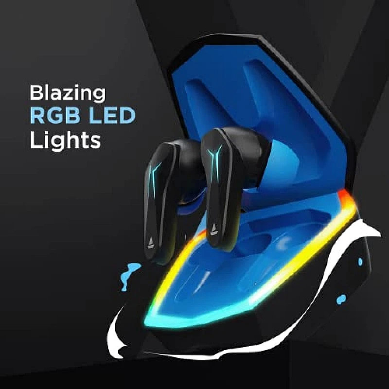 boAt Immortal 121 TWS Wireless Gaming in Ear Earbuds with Beast Mode(40ms Low Latency), 40H Playtime, Blazing LEDs, (Black Sabre) boAt Immortal 121 TWS Wireless Gaming in Ear Earbuds with Beast Mode(40ms Low Latency), 40H Playtime, Blazing LEDs, (Black Sabre)