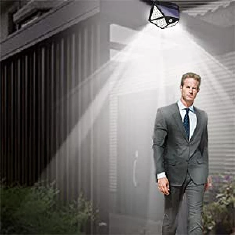 Airtree Solar Light 100 LED Motion Sensor Light 4 Side Bright Light with Dim Mode - Security Lamp for Home,Outdoors Pathways (Pack of 3) Airtree Solar Light 100 LED Motion Sensor Light 4 Side Bright Light with Dim Mode - Security Lamp for Home,Outdoors Pathways (Pack of 3)
