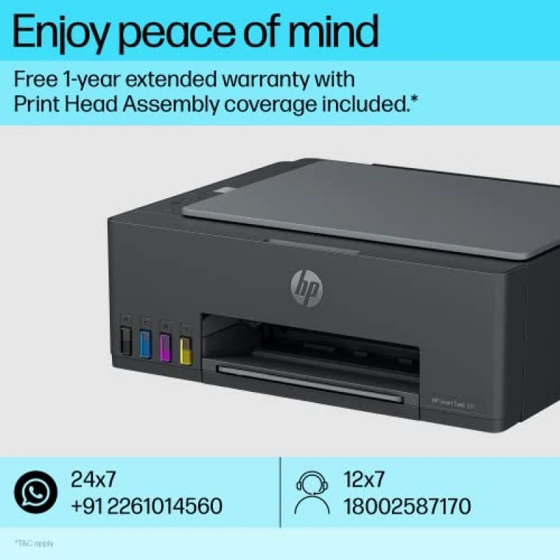 HP Smart Tank 580 All-in-one WiFi Colour Printer HP Smart Tank 580 All-in-one WiFi Colour Printer