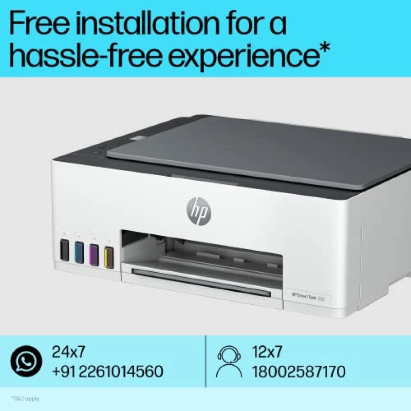 HP Smart Tank 580 All-in-one WiFi Colour Printer HP Smart Tank 580 All-in-one WiFi Colour Printer