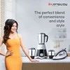 Longway Super Dlx 700 Watt Mixer Grinder with 3 Jars for Grinding, Mixing with 1100 Watt Dry Iron Black And Gray Longway Super Dlx 700 Watt Mixer Grinder with 3 Jars for Grinding, Mixing with 1100 Watt Dry Iron Black And Gray