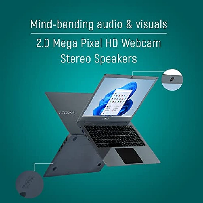 ULTIMUS All-New S152, 15.6 (39.62 cms) FHD Display, Intel Celeron N4020 Processor Thin and Light Laptop (4GB/256 GB SSD/Windows 11 ULTIMUS All-New S152, 15.6 (39.62 cms) FHD Display, Intel Celeron N4020 Processor Thin and Light Laptop (4GB/256 GB SSD/Windows 11