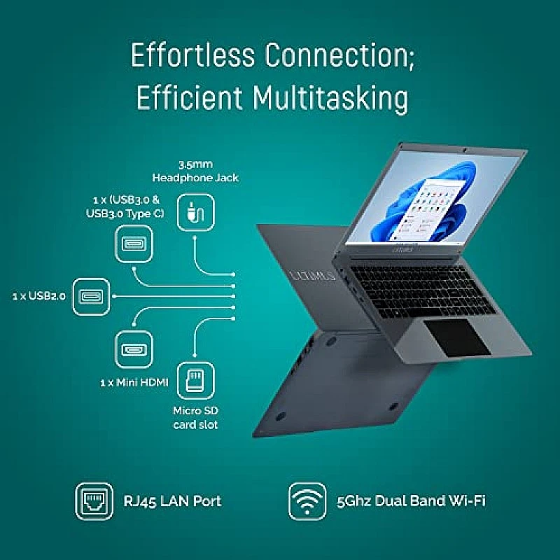 ULTIMUS All-New S152, 15.6 (39.62 cms) FHD Display, Intel Celeron N4020 Processor Thin and Light Laptop (4GB/256 GB SSD/Windows 11 ULTIMUS All-New S152, 15.6 (39.62 cms) FHD Display, Intel Celeron N4020 Processor Thin and Light Laptop (4GB/256 GB SSD/Windows 11