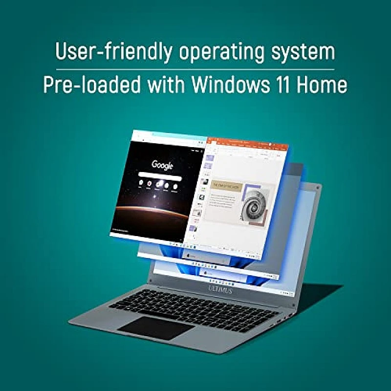 ULTIMUS All-New S152, 15.6 (39.62 cms) FHD Display, Intel Celeron N4020 Processor Thin and Light Laptop (4GB/256 GB SSD/Windows 11 ULTIMUS All-New S152, 15.6 (39.62 cms) FHD Display, Intel Celeron N4020 Processor Thin and Light Laptop (4GB/256 GB SSD/Windows 11