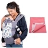 Luvlap Adore Baby Carrier with 3 Carry Positions, for 6 to 24 Months Baby (Grey) & Instadry 
