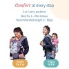 Luvlap Adore Baby Carrier with 3 Carry Positions, for 6 to 24 Months Baby (Grey) & Instadry 