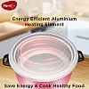 Pigeon by Stovekraft Ruby Rice Cooker with Single pot, 1.8 litres.(Red) Toughened Glass Lid 700 Watts 2 Aluminium Cooking Pot Pigeon by Stovekraft Ruby Rice Cooker with Single pot, 1.8 litres.(Red) Toughened Glass Lid 700 Watts 2 Aluminium Cooking Pot