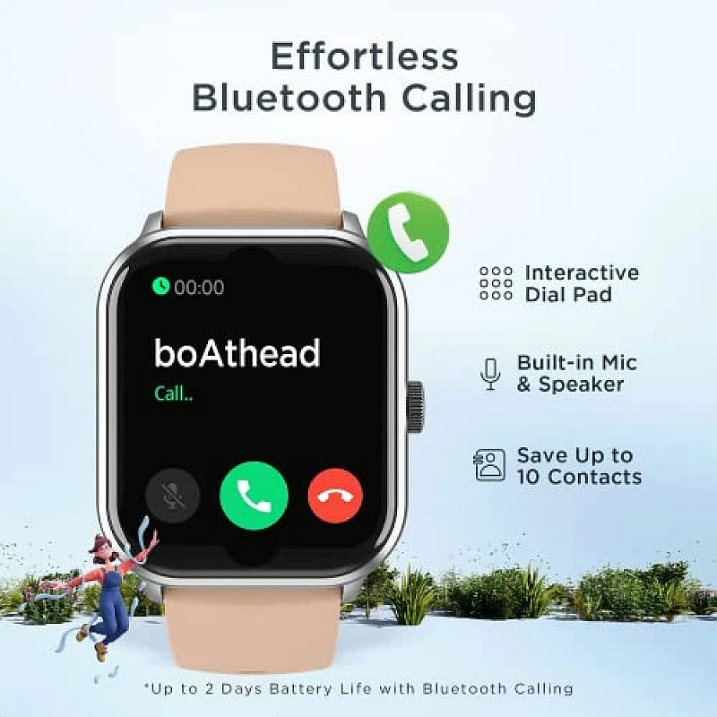 boAt Wave Edge Smart Watch with 1.85" HD Display, Advanced Bluetooth Calling Chip (Beige) boAt Wave Edge Smart Watch with 1.85" HD Display, Advanced Bluetooth Calling Chip (Beige)