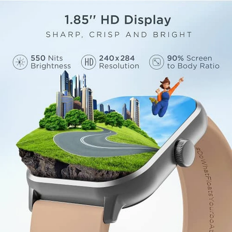 boAt Wave Edge Smart Watch with 1.85" HD Display, Advanced Bluetooth Calling Chip (Beige) boAt Wave Edge Smart Watch with 1.85" HD Display, Advanced Bluetooth Calling Chip (Beige)