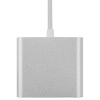 AmazonBasics 3 in 1 Type C USB Port Hub, HD 4K HDMI with PD Charging, USB 3.0, Compact Extension Adapter, Aluminium Case (Grey)