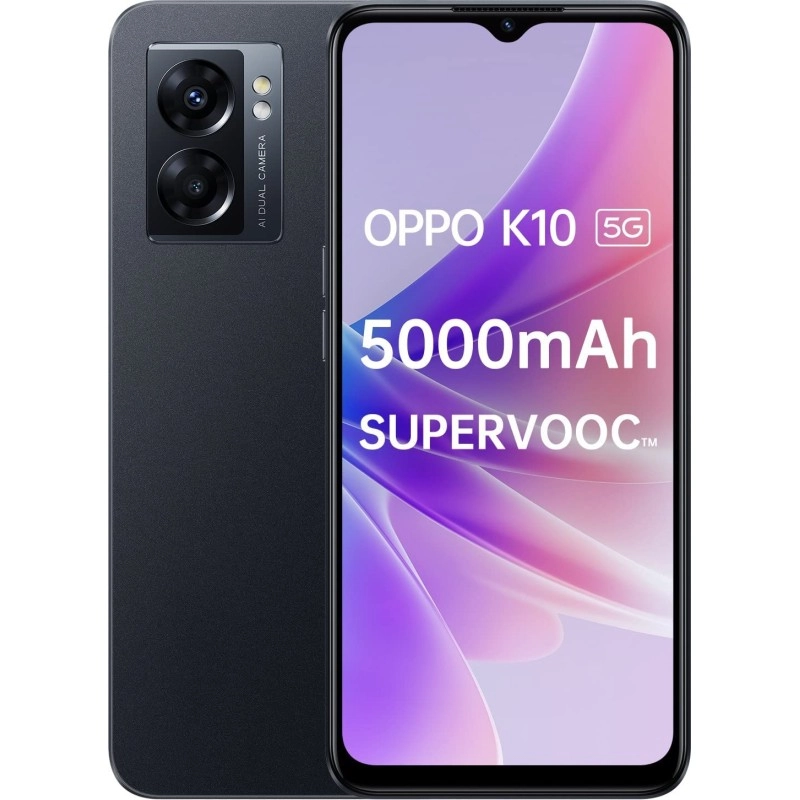 Oppo K10 5G (Midnight Black, 8GB RAM 128GB Storage) Refurbished