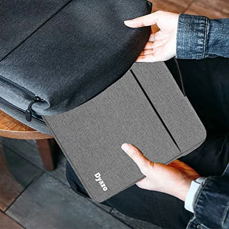 DYAZO 15" to 15.6 Inch Laptop Sleeve/Cover with Handle & Two Front Accessories Pockets (Grey) DYAZO 15" to 15.6 Inch Laptop Sleeve/Cover with Handle & Two Front Accessories Pockets (Grey)