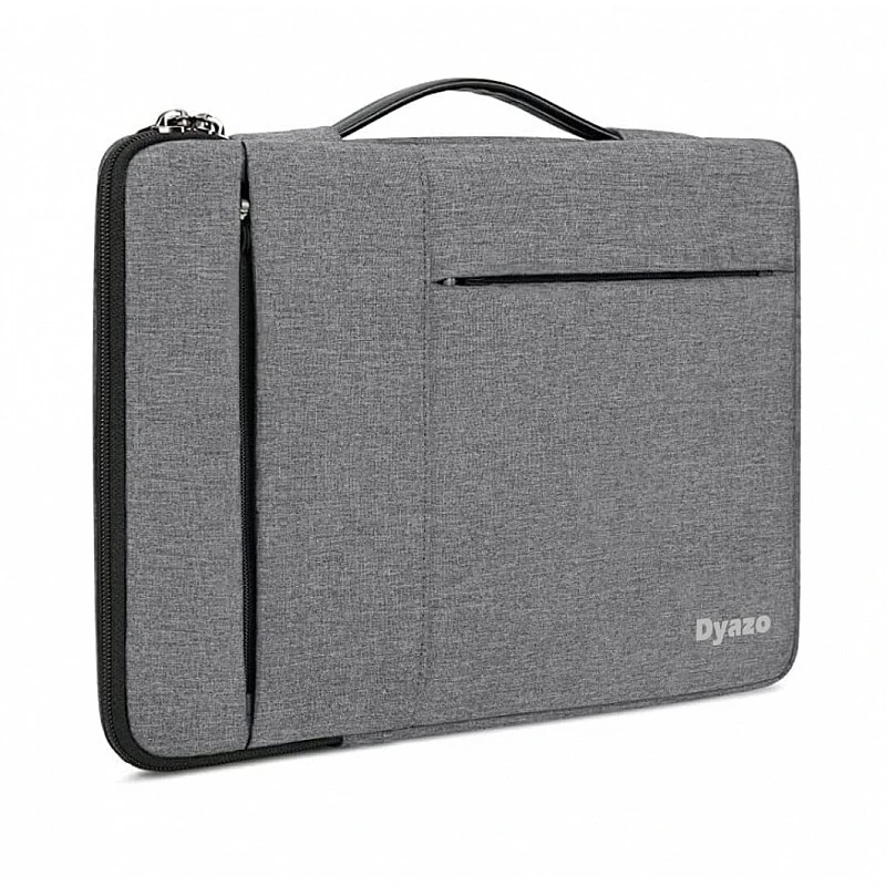DYAZO 15" to 15.6 Inch Laptop Sleeve/Cover with Handle & Two Front Accessories Pockets (Grey) DYAZO 15" to 15.6 Inch Laptop Sleeve/Cover with Handle & Two Front Accessories Pockets (Grey)