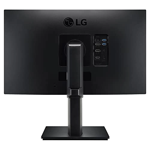 LG 24 inch QHD (2K) 2560x1440 Pixels Monitor Height Adjust, Pivot (2Way), Swivel, Tilt, USB-C (65W PD) Display Port 24QP750 Black