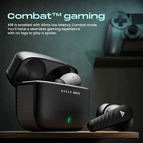 Boult Audio X10 True Wireless in Ear Earbuds with 45H Playtime (Black)