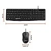 Amazon Basics Wired Keyboard and Mouse Combo l 1200 DPI l for Windows, Mac OS Computer Amazon Basics Wired Keyboard and Mouse Combo l 1200 DPI l for Windows, Mac OS Computer