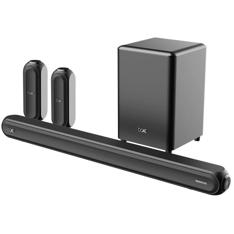 boAt Aavante Bar 3200D Soundbar with Dolby Audio,350W RMS Signature Sound,5.1 Channel,3D (Premium Black) boAt Aavante Bar 3200D Soundbar with Dolby Audio,350W RMS Signature Sound,5.1 Channel,3D (Premium Black)