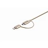 Targus ACC99507AP ALU Series 2-in-1 Lightning and Micro USB Cable (Gold) Targus ACC99507AP ALU Series 2-in-1 Lightning and Micro USB Cable (Gold)
