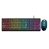 Dyazo Wired Gaming Keyboard and Mouse Combo Static RGB Static Light (only 2 Modes on & Off) for Windows Compatible for PC, Laptop (Black) Dyazo Wired Gaming Keyboard and Mouse Combo Static RGB Static Light (only 2 Modes on & Off) for Windows Compatible for PC, Laptop (Black)