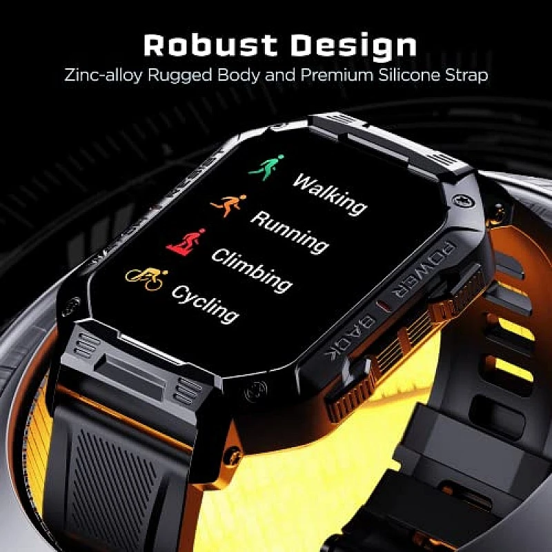 boAt Wave Armour with 1.83 HD Display, Bluetooth Calling, Rugged Design Active Black with Silver Dial boAt Wave Armour with 1.83 HD Display, Bluetooth Calling, Rugged Design Active Black with Silver Dial