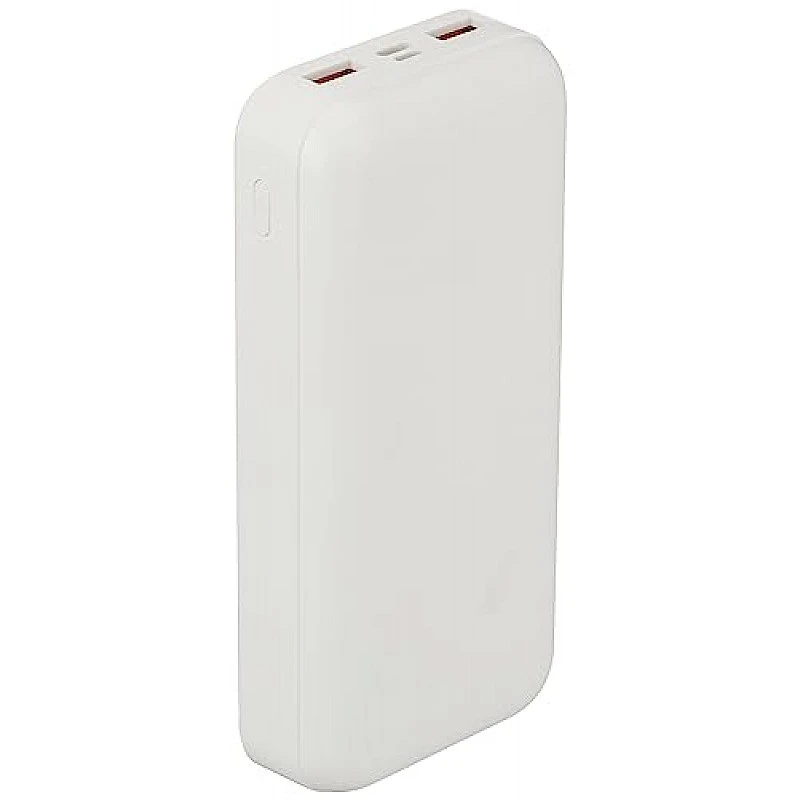 Amazon Basics 20000 mAh 22.5W Fast Charging Lithium Polymer Power Bank with Type C Cable Dual Input, Triple Output White Amazon Basics 20000 mAh 22.5W Fast Charging Lithium Polymer Power Bank with Type C Cable Dual Input, Triple Output White