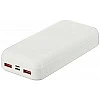 Amazon Basics 20000 mAh 22.5W Fast Charging Lithium Polymer Power Bank with Type C Cable Dual Input, Triple Output White Amazon Basics 20000 mAh 22.5W Fast Charging Lithium Polymer Power Bank with Type C Cable Dual Input, Triple Output White