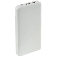 Amazon Basics 20000 mAh 22.5W Fast Charging Lithium Polymer Power Bank with Type C Cable Dual Input, Triple Output White