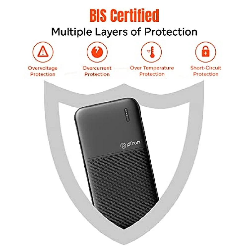 pTron Newly Launched Dynamo 10000mAh 22.5W Power Bank, Made in India, 20W PD Fast Charging (Black) pTron Newly Launched Dynamo 10000mAh 22.5W Power Bank, Made in India, 20W PD Fast Charging (Black)