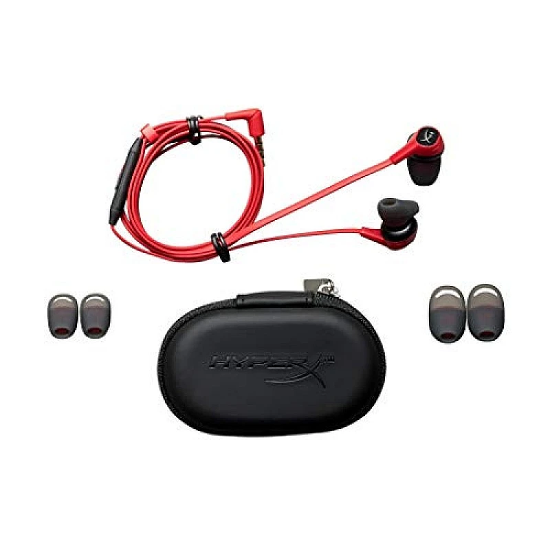 Hyperx Cloud Earbuds Wired in Ear Gaming Earphones with Mic for Nintendo Switch and Mobile Gaming (Red) Hyperx Cloud Earbuds Wired in Ear Gaming Earphones with Mic for Nintendo Switch and Mobile Gaming (Red)