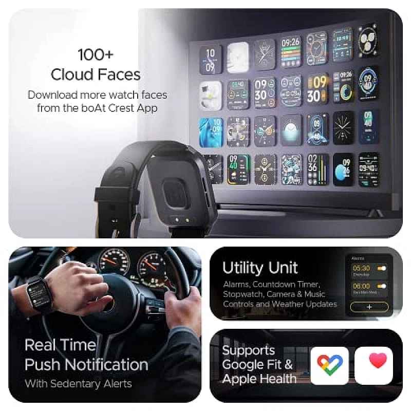 boAt Xtend Call Plus Smart Watch with 1.91HD Display Advanced BT Calling Active Black boAt Xtend Call Plus Smart Watch with 1.91HD Display Advanced BT Calling Active Black