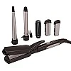 Havells 5-in-1 Multi Styling Kit Straightener, Curler, Crimper, Conical Curler and Volume Brush for Multiple Hair Styles Silver Black HC4045 Havells 5-in-1 Multi Styling Kit Straightener, Curler, Crimper, Conical Curler and Volume Brush for Multiple Hair Styles Silver Black HC4045
