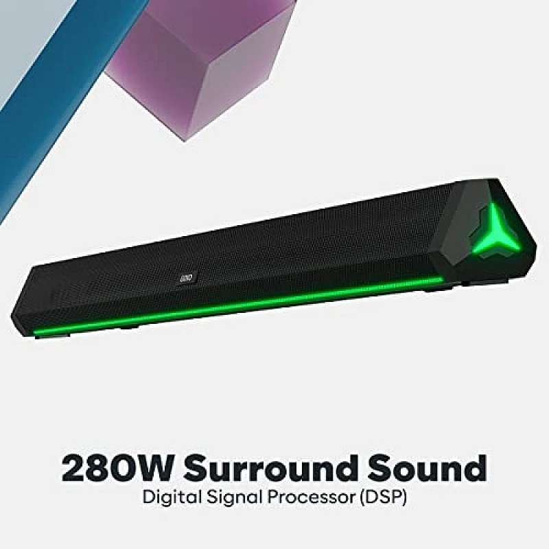 GOVO GOSURROUND 950 280W Soundbar, 5.1 Channel Home Theatre with 6.5" subwoofer (Platinum Black) GOVO GOSURROUND 950 280W Soundbar, 5.1 Channel Home Theatre with 6.5" subwoofer (Platinum Black)