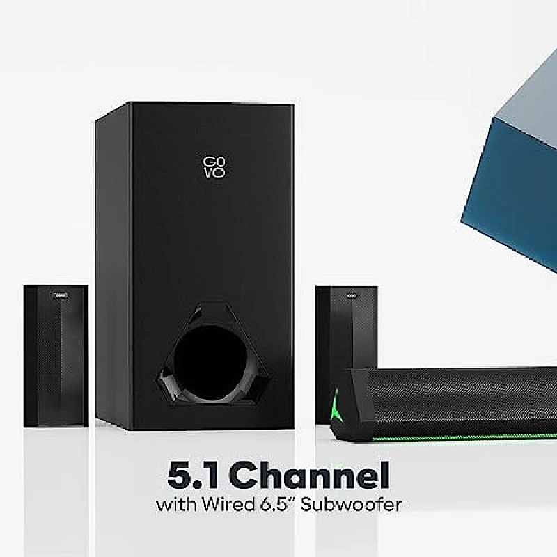 GOVO GOSURROUND 950 280W Soundbar, 5.1 Channel Home Theatre with 6.5" subwoofer (Platinum Black) GOVO GOSURROUND 950 280W Soundbar, 5.1 Channel Home Theatre with 6.5" subwoofer (Platinum Black)