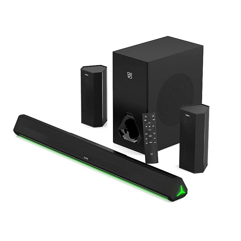 GOVO GOSURROUND 950 280W Soundbar, 5.1 Channel Home Theatre with 6.5" subwoofer (Platinum Black) GOVO GOSURROUND 950 280W Soundbar, 5.1 Channel Home Theatre with 6.5" subwoofer (Platinum Black)