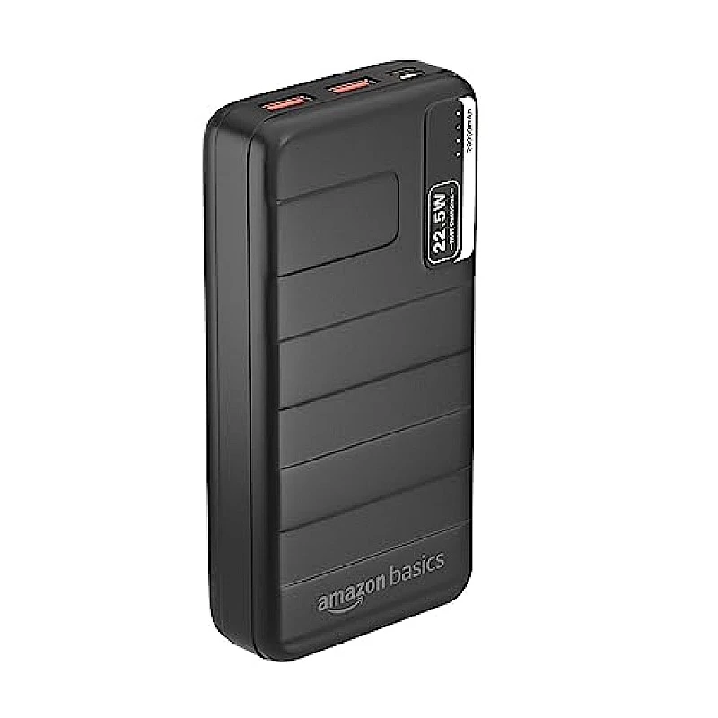 amazon basics 10000mAh 12W Lithium-Polymer Power Bank Dual Input, Dual Output Black amazon basics 10000mAh 12W Lithium-Polymer Power Bank Dual Input, Dual Output Black