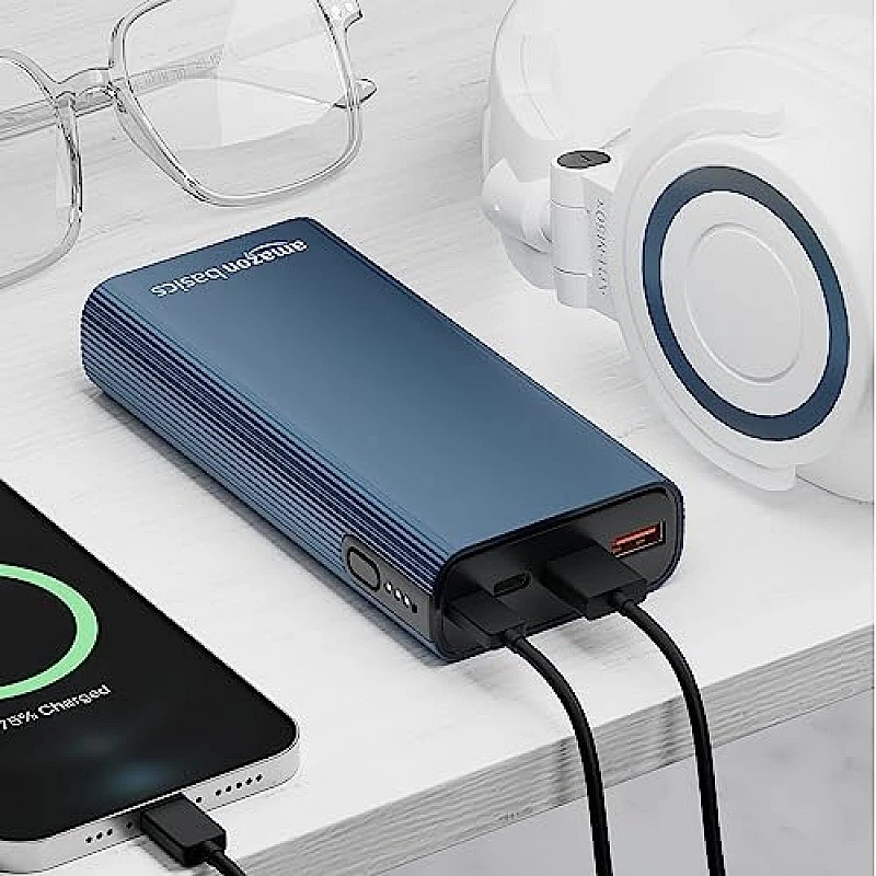 amazon basics 10000mAh 12W Lithium-Polymer Power Bank Dual Input, Dual Output Black amazon basics 10000mAh 12W Lithium-Polymer Power Bank Dual Input, Dual Output Black